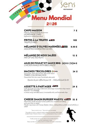 Menu Global 2026